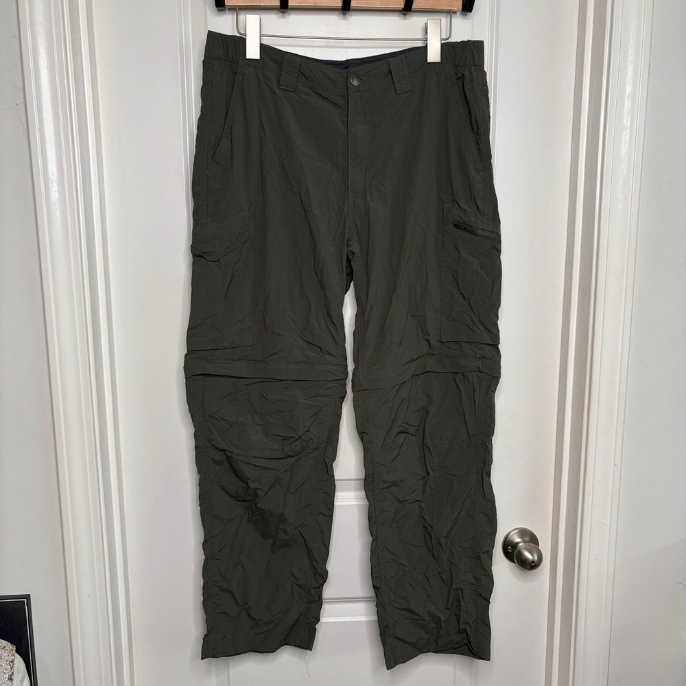Columbia Silver Ridge Convertible Cargo Pants Mens 36x30 Green AM8004 Omni-Shade
